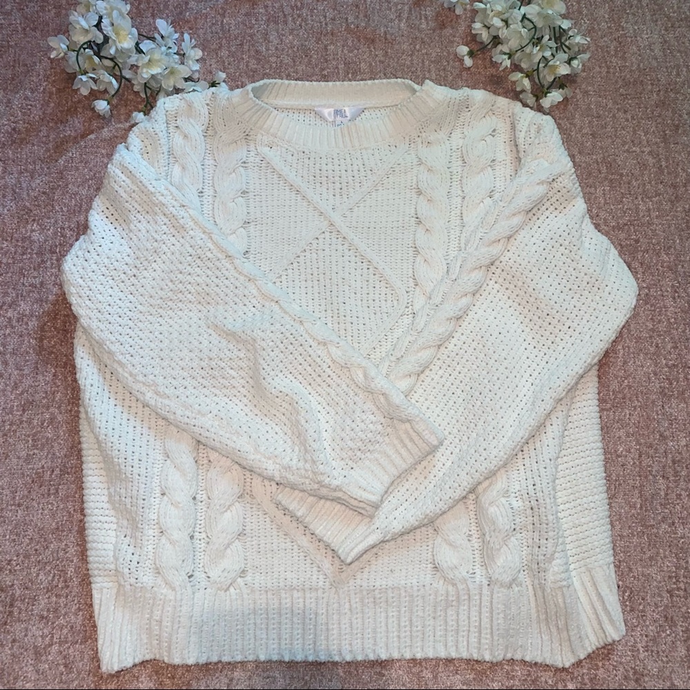 White Knit Sweater